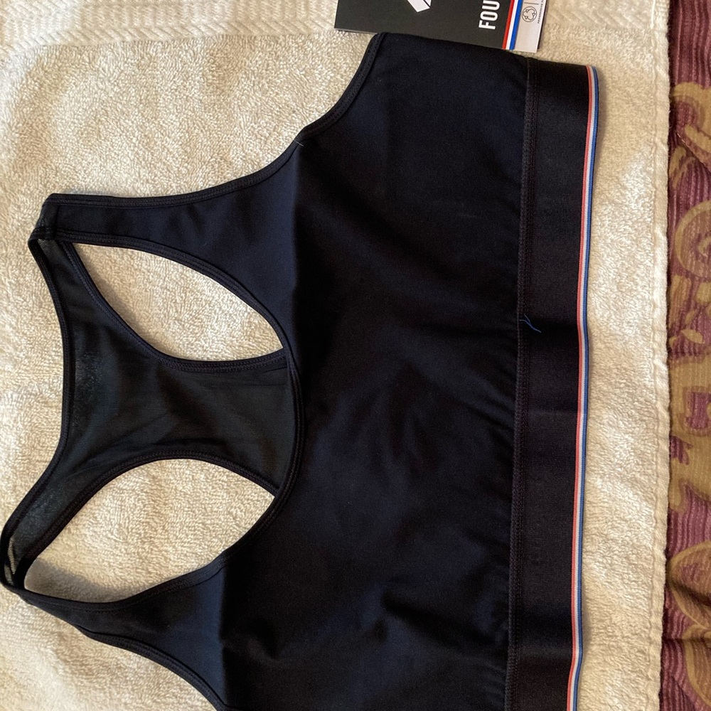 FourLaps Sports Bra Women's Size X-Large Black Circuit Compression NWT$58